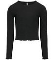 Kids Only  Bluse - Rib - KogNella - Noos - Sort