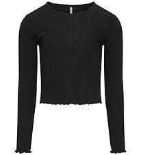 Kids Only  Bluse - Rib - KogNella - Noos - Sort