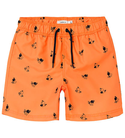 Name It Badeshorts - NkmZaddi - Bird Of Paradise