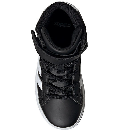 adidas Performance Støvler - Grand Court Mid K - Sort/Hvid