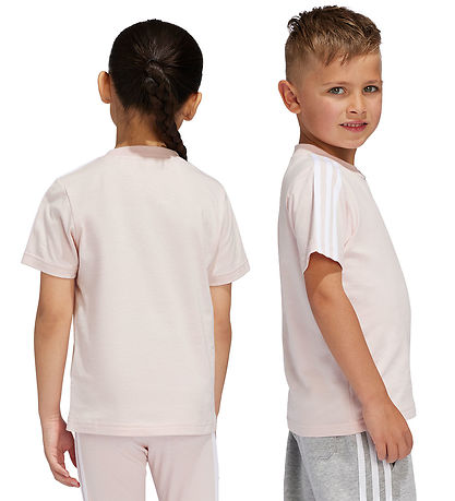 adidas Performance T-shirt - LK 3S CO - Rosa/Hvid