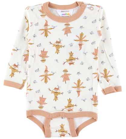 Joha Body l/æ - Uld/Bambus - Off White