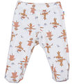 Joha Leggings m. Fødder - Uld/Bambus - Off White