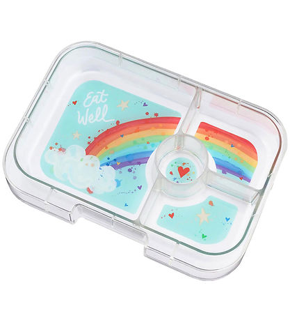 Yumbox Madkasse m. 4 Rum - Bento Panino - Misty Aqua - Rainbow T