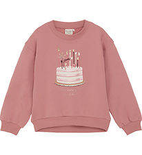 Minymo Sweatshirt - Dusty Rose m. Lagkage