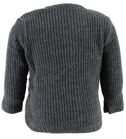 Joha Strik Cardigan - Uld - Koksgrå