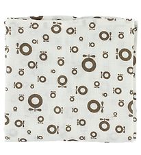 Katvig Stofble - 80x80 - Creme m. Æbler