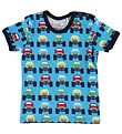 Freds World T-shirt - Blå m. Biler
