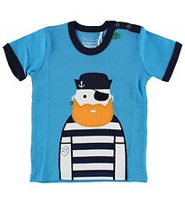 Freds World T-shirt - Blå m. Pirat