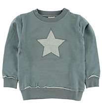 En Fant Sweatshirt - Støvet Grøn m. Stjerne