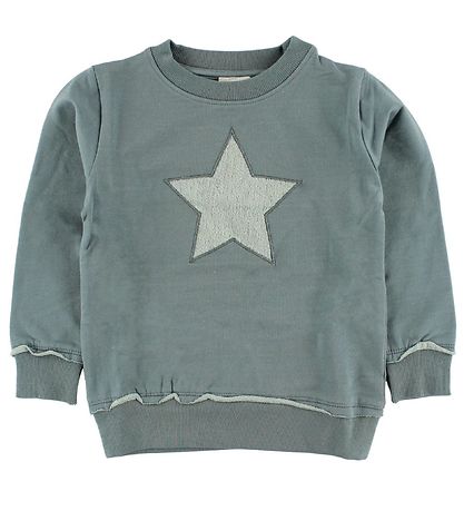 En Fant Sweatshirt - Støvet Grøn m. Stjerne