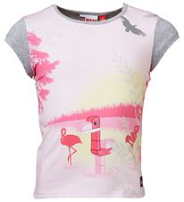 LEGO® Duplo T-shirt - Gråmeleret/Rosa m. Flamingo