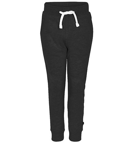 Minymo Sweatpants - 2-pak - Sort/Gråmeleret