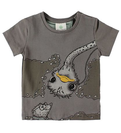 En Fant T-Shirt - Mørkegrå m. Struds