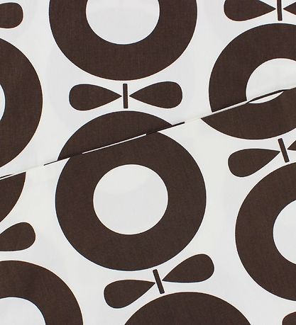 Katvig Classics Sengetøj - Voksen 140x220 - Hvid m. Brune Æbler