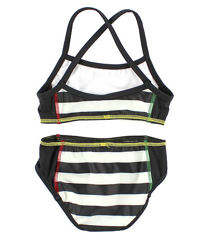 Katvig Classics Bikini - UV60 - Sort/Hvidstribet