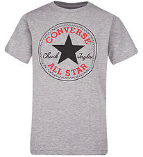 Converse T-shirt - Gråmeleret m. Logo