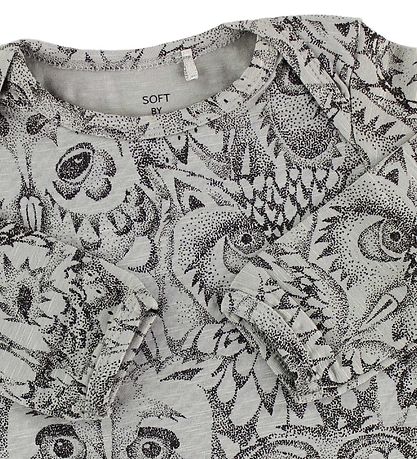 Soft Gallery Body l/æ - Bob - Grå m. Ugler
