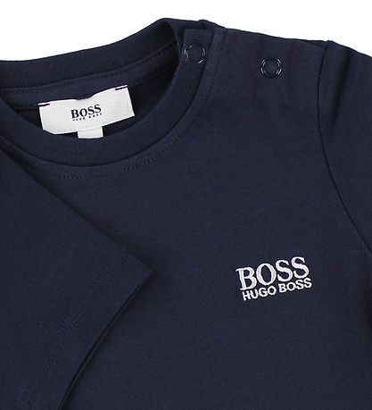 BOSS T-shirt - Navy m. Logo