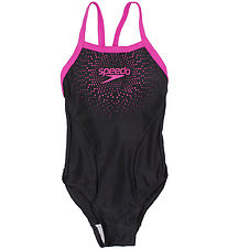 Speedo Badedragt - UV50+ - Sort m. Pink