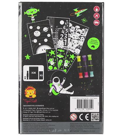 Tiger Tribe Farvesæt - Neon - Outer Space