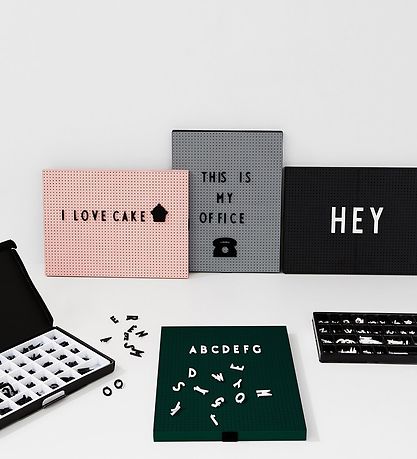Design Letters Tavle - A4 - Mørk Grå