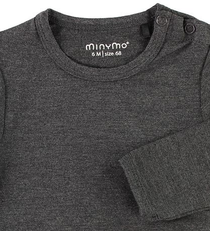 Minymo Body l/æ - Bambus - Koksgrå