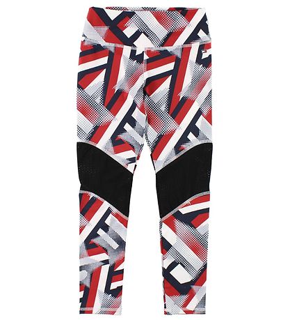 Tommy Hilfiger Leggings - Rød/Navymønstret m. Stjerner
