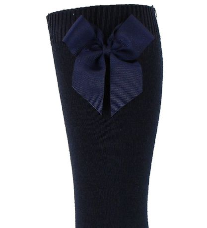 Condor Knæstrømper m. Sløjfe - Navy