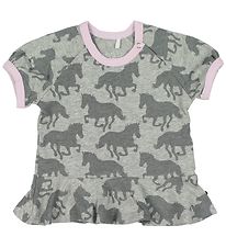 Freds World T-shirt - Gråmeleret m. Heste