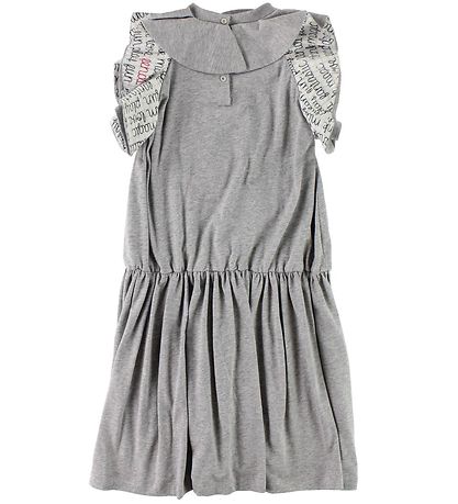 Fendi Kids Kjole - Gråmeleret m. Flæser/FendiRumi