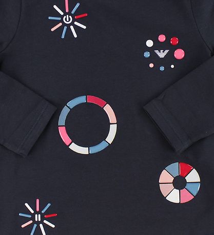 Emporio Armani Bluse - Navy m. Mønster