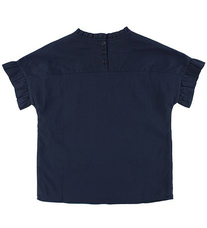 Tommy Hilfiger T-shirt - Navy m. Flæsekant
