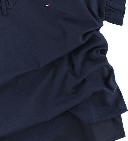 Tommy Hilfiger T-shirt - Navy m. Flæsekant