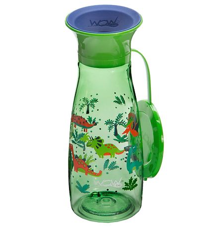 Wow Cup Drikkedunk - Mini - 350 ml - Grøn m. Dinosaur