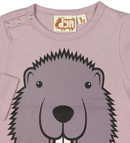 DYR Bluse - DYRCritter - Rosa m. Bæver
