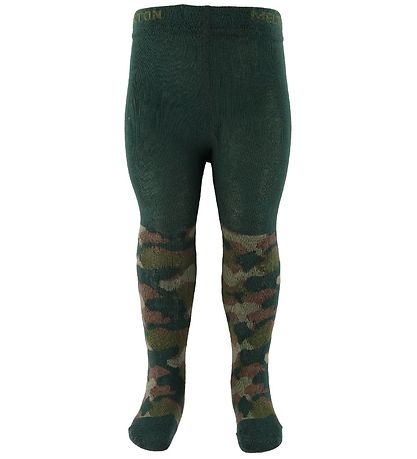 Melton Strømpebukser - Grøn Camouflage