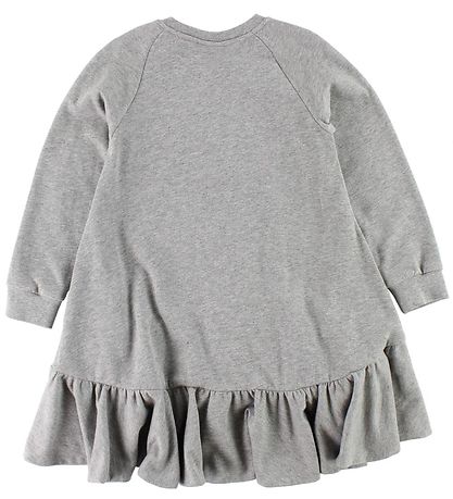 Fendi Kids Kjole - Sweat - Gråmeleret m. Glimmer Print