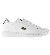 Lacoste Sko - Carnaby - Hvid/Navy m. Snøre