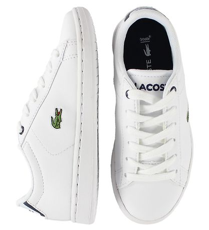 Lacoste Sko - Carnaby - Hvid/Navy m. Snøre