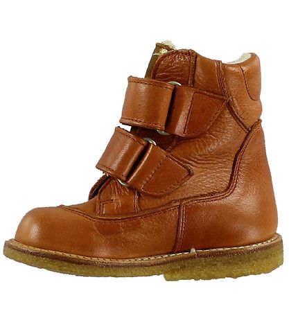 Angulus Vinterstøvler - Tex - Cognac m. For/Velcro