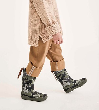 Bisgaard Gummistøvler - Armygrøn Camouflage