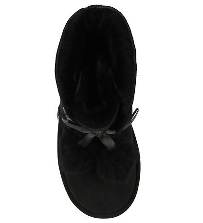 UGG Bamsestøvler - Gita - Sort m. Pom Poms