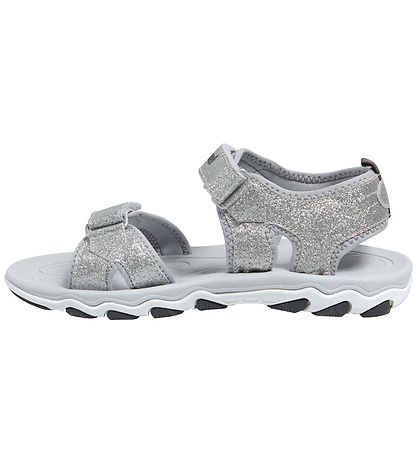 Hummel Sandaler - HMLGlitter Jr - Sølv m. Glimmer