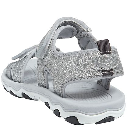 Hummel Sandaler - HMLGlitter Jr - Sølv m. Glimmer