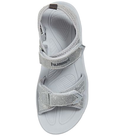 Hummel Sandaler - HMLGlitter Jr - Sølv m. Glimmer