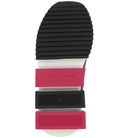 Dolce & Gabbana Sneakers - Lilium - Hvid m. Sort/Mørk Pink
