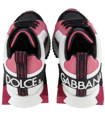 Dolce & Gabbana Sneakers - Lilium - Hvid m. Sort/Mørk Pink