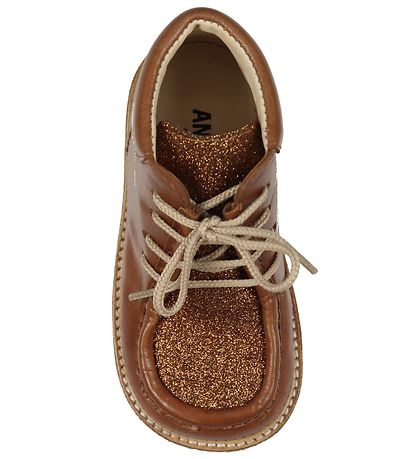 Angulus Begyndersko - Cognac/Rust Glitter