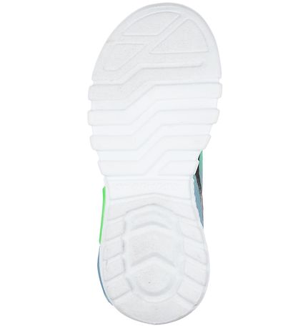 Skechers Sko m. Lys - Dezlo - Sort/Blå/Lime